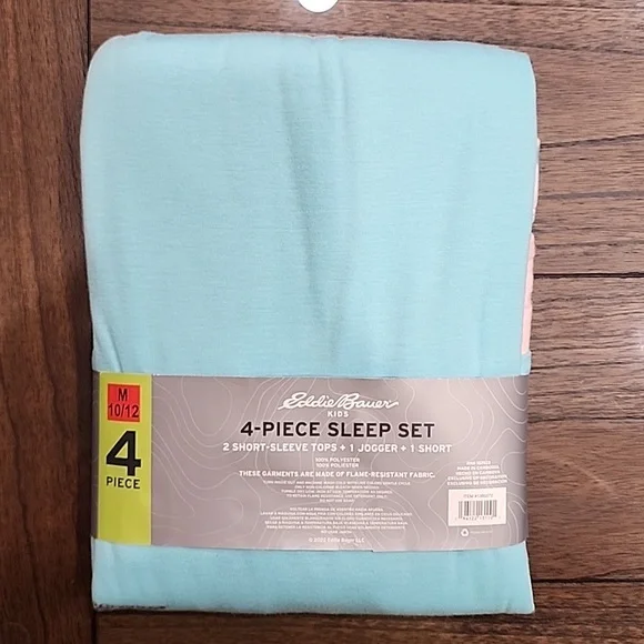 Eddie Bauer Girls 4-Piece Mix & Match Sleep Set (M 10/12) - Picture 2 of 8